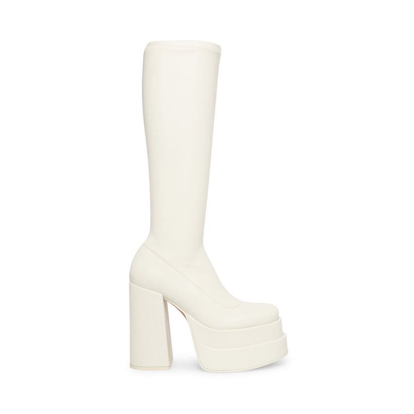 White Steve Madden Cypress Women\'s Knee-high Boots | PH 7251HBO